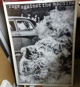 Rage Against The Machine Poster 2001 Rare Vintage Collectible Oop Live