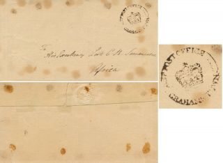 Cape Of Good Hope Cover 1819,  Grahamstown To Excellency Lord Summersset.  E102