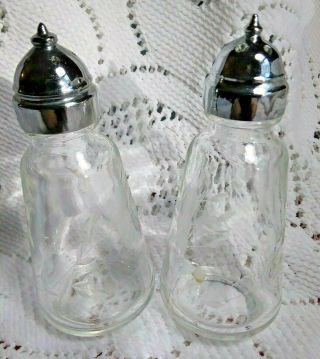 Princess House Vintage Heritage Pattern Salt & Pepper Shakers - EUC 2