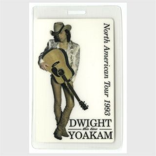 Dwight Yoakam Authentic 1993 Concert Laminated Backstage Pass This Time Tour Vip