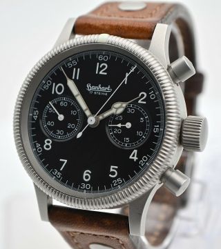 Hanhart Pilot Chronograph 1939 Re - Issue - Limited Edition 700 Ff,  Boxes & Papers
