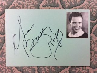 Charles " Buddy " Rogers - Wings - Petticoat Junction - Autograph 1970