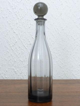 Wedgwood Lead Crystal Decanter,  35cm,  Smoked Glass,  Perfect With Label.