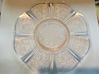 American Sweetheart Pink Depression Glass 12 Inch Platter/salver