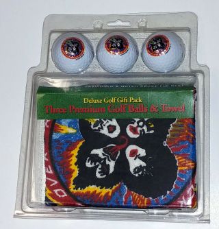 Kiss Band Rock And Roll Over Logo Golf Gift Pack 3 Balls Golf Towel 1996