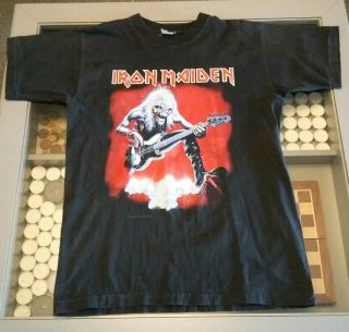 Iron Maiden Fear Of The Dark 1993 Vintage Real Live Tour T Shirt Large