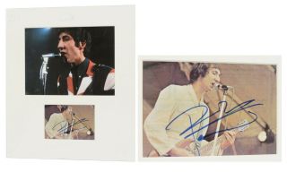 The Who - Pete Townsend Signed Display - 15.  5 " X 13.  25 "