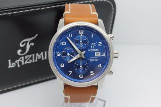 Lazimi Automatic Chronograph 42mm Stainless Steel Mens Watch Limited Edition 2
