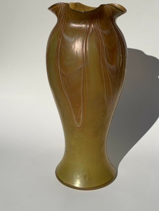13 Inch Tall Hand Blown Loetz Artglass Vase
