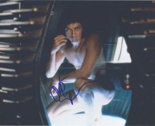 Signed Color Photo Of Jeff Goldblum Of " The Fly "