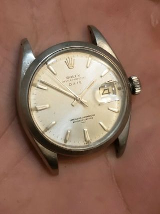 Vintage 1961 Rolex Oyster Perpetual Date Ref 1500 Stainless Steel