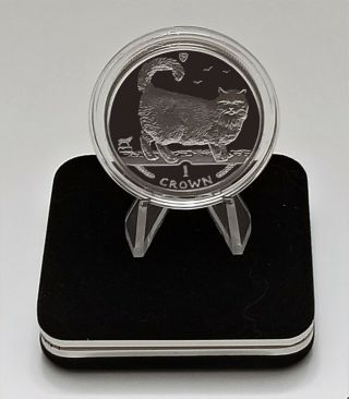 1998 Isle Of Man Birman Cat - 1 Crown Coin