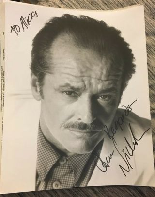Jack Nicholson Hand Signed Autographed 8 X 10 Photo W/coa