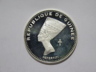 Guinea 1970 500 Francs Egyptian Pharaohs Proof Silver Coin E
