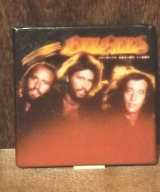 Vintage Button Badge Pinback Bee Gees 1979 Spirits Having Flown Album Cover