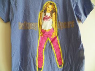 Vintage Britney Spears 2000 Oops I Did It Again Tour Youth Med.  Concert T - Shirt