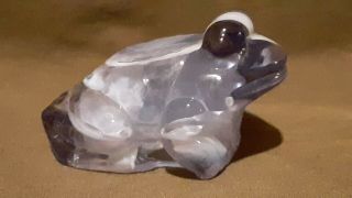 Boyd Crystal Art Glass - Jeremy,  the Frog - 11 Cloudberry (2nd series) 2
