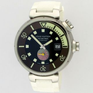 Louis Vuitton Tambour Diving Stainless Steel Automatic Mens Watch 44mm Q1031
