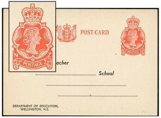 Zealand 1967 2½¢ Rose Red School Psc Sam Ax23a