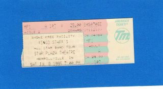 Ringo Starr & His All Star Band Star Plaza Theatre Ticket Stub 1995