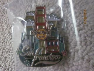Hard Rock Cafe San Francisco Cable Car And Golden Gate Bridge Pin