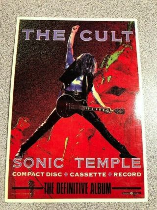 The Cult - Sonic Temple Vintage Postcard Printed In E.  E.  C.  European Mini Poster