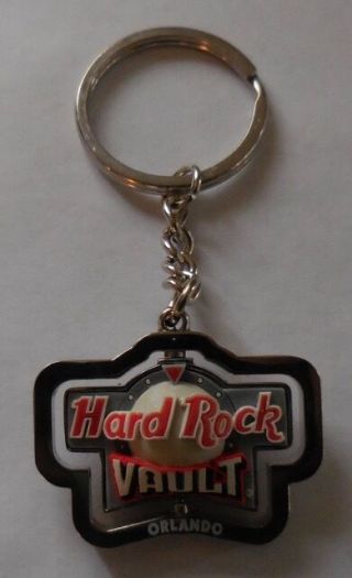 Hard Rock Cafe Key Chain Spinner Vault Orlando