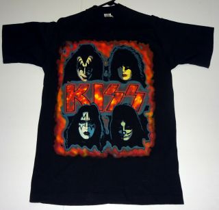 Kiss Band 1996 Reunion Tour Solo Albums Destroyer 2side Concert T - Shirt L Unworn