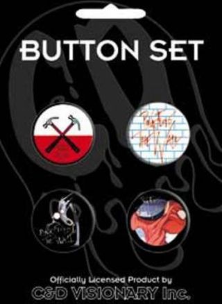 Pink Floyd - Packaged Four (4) Pack Button Set To U.  S.