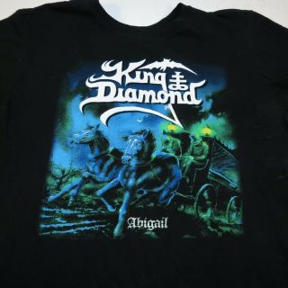Official King Diamond Abigail Heavy Metal Concert Tour Tee T Shirt Sz Mens L