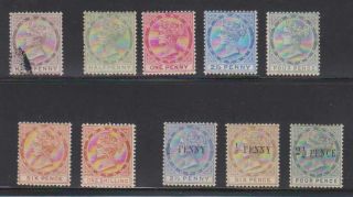 A6367: 19th C Tobago Stamp Collection; Cv $256
