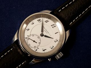 Wristwatch With Old Pocket Watch Movement Patek Philippe 3