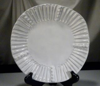 Vietri Incanto White Glazed Ceramic Salad Plate 8.  75 " - 57243