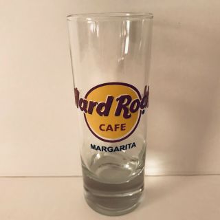 Hard Rock Cafe 4” Cordial Shot Glass Margarita Black Letters