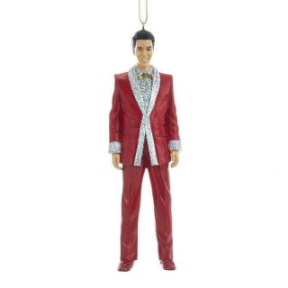 Elvis Presley Red Suit Christmas Ornament W Tags