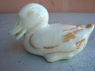 Rookwood Production Accented Duck Paperweight 1945