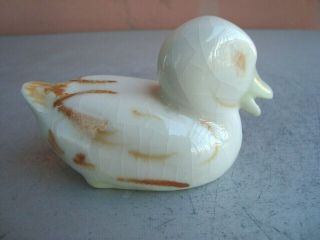 Rookwood Production Accented Duck Paperweight 1945 3