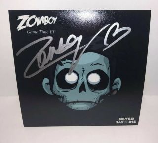 Zomboy Dj Signed Game Time Ep Album Cover Photo Cd Autograph Proof Never Say Die