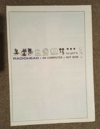 Radiohead Ok Computer Out Now 1997 Press Advert Full Page 30 X 40cm Mini Poster