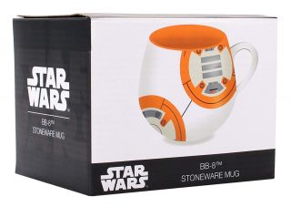 STAR WARS BB8 DROID SHAPED LARGE COFFEE MUG CUP IN GIFT BOX 3