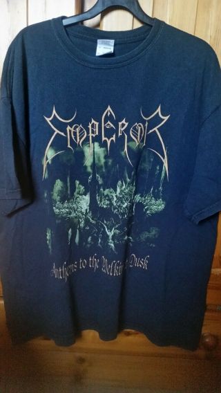 Emperor - Anthems To The Welkin At Dusk Xl T - Shirt Satyricon Immortal Black Metal