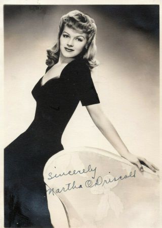 Vintage: " House Of Dracula " Actress: Martha O 