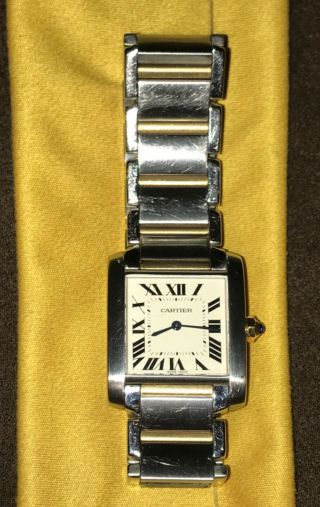 Cartier 2301 Double Tone Tank Francaise Women’s Watch.  18k Gold/steel.