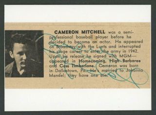 Cameron Mitchell Autograph Cut | " Death Of A Salesman " - Signed