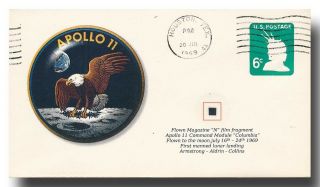 Apollo 11 Moonlanding Cover With Flown Mag Film " N " - 10h543