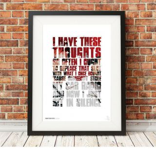 Twenty One Pilots ❤ Car Radio ❤ Song Lyrics Poster Art Print In 5 Sizes 4