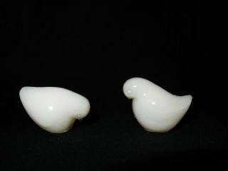 Vintage Heisey By Imperial Chick Set,  Heads Up & Down,  Milk Glass,  Perfect