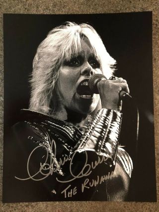 Cherie Curry The Runaways Signed Autographed 8 X 10 Photo