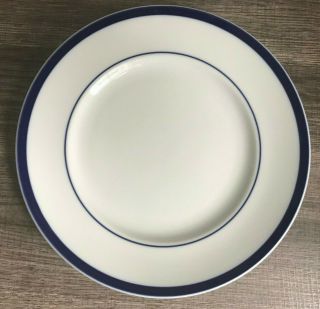 4 Williams - Sonoma Brasserie Blue 9 " Luncheon Salad Plates - Japan - Vguc