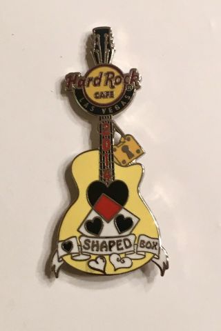 Hard Rock Cafe Las Vegas 2014 Kurt Cobain Quote Guitar Pin Heart Shaped Box